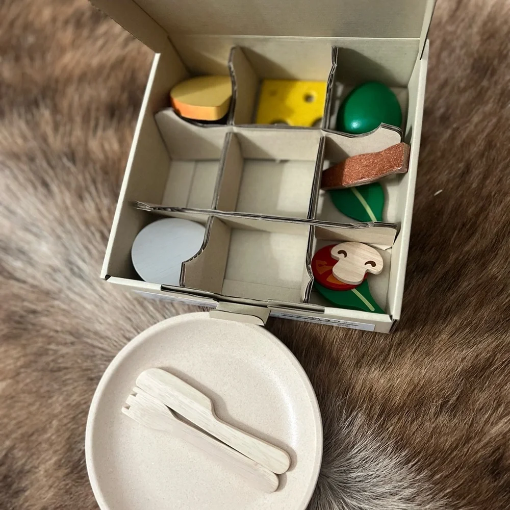 Breakfast Set - Colorful Wooden Play Food